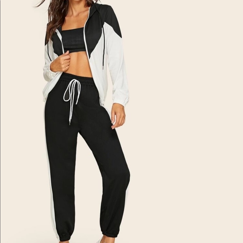Brand new sweat pants and jacket two piece set